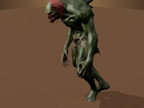 3D Monster Lowpoly Rigging